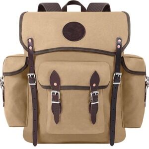 Duluth Pack Wanderer Backpack Khaki Canvas Leather Rucksack